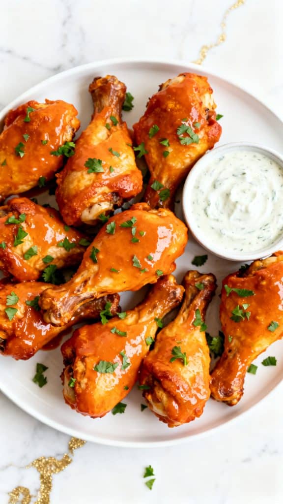 Air Fryer Buffalo Chicken Drumsticks