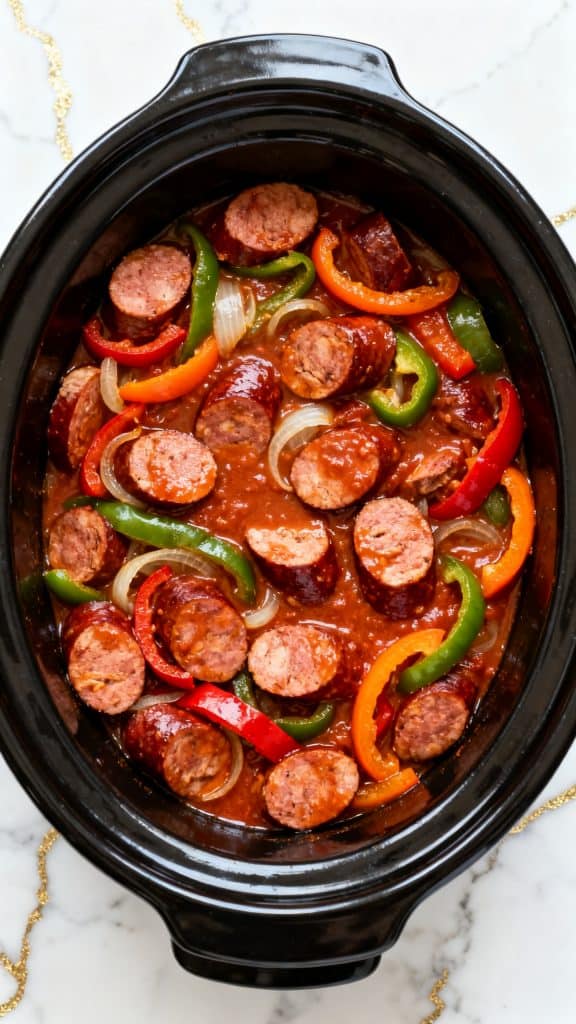 Crock Pot Sausage And Peppers