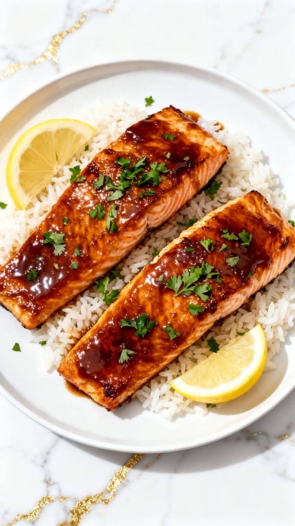 Air Fryer Brown Sugar Glazed Salmon