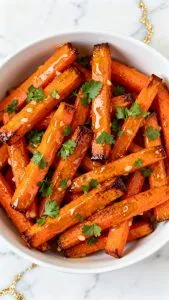 Air Fryer Carrots with Honey Garlic Butter