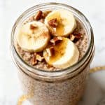 high protein maple brown sugar overnight oats