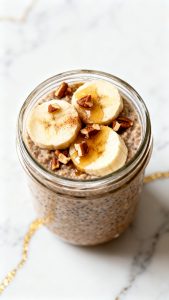 high protein maple brown sugar overnight oats