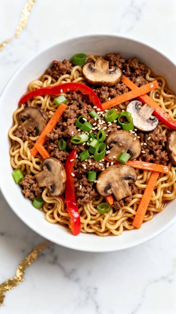 Slow Cooker Beef Ramen
