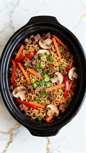 Slow Cooker Beef Ramen