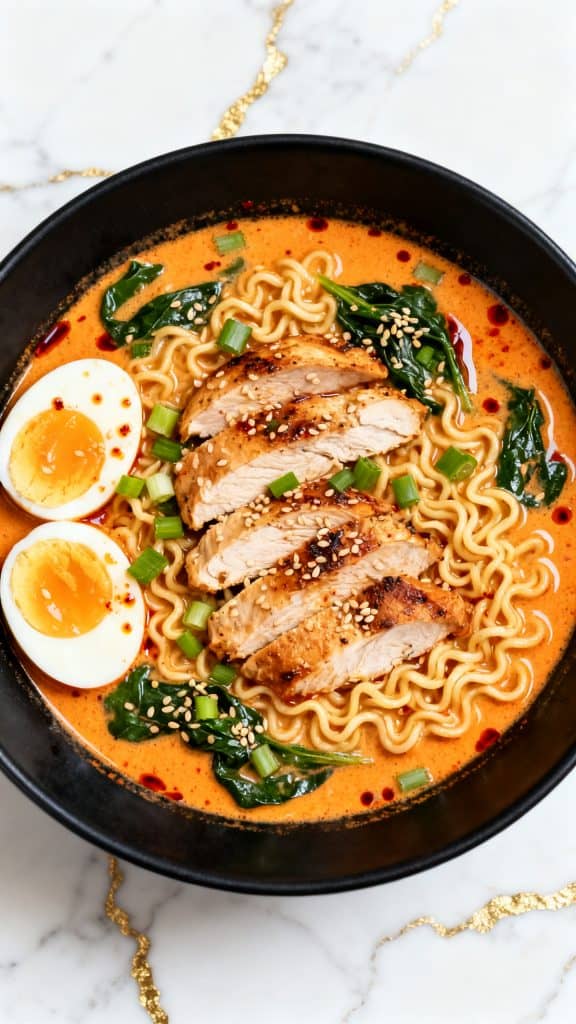 Creamy Spicy Chicken Ramen
