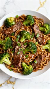 Crock Pot Beef and Broccoli Ramen