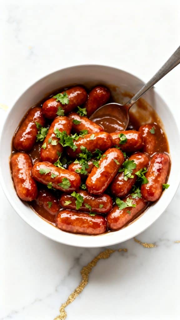 Slow Cooker Apple Butter Little Smokies