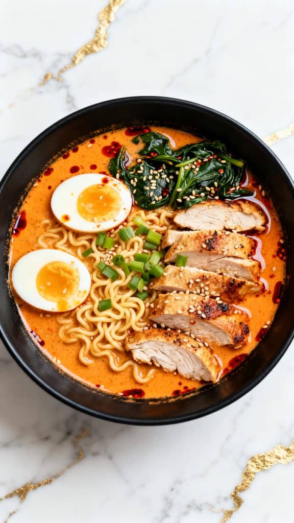 Creamy Spicy Chicken Ramen