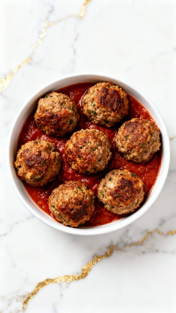 Low Carb Air Fryer Meatballs