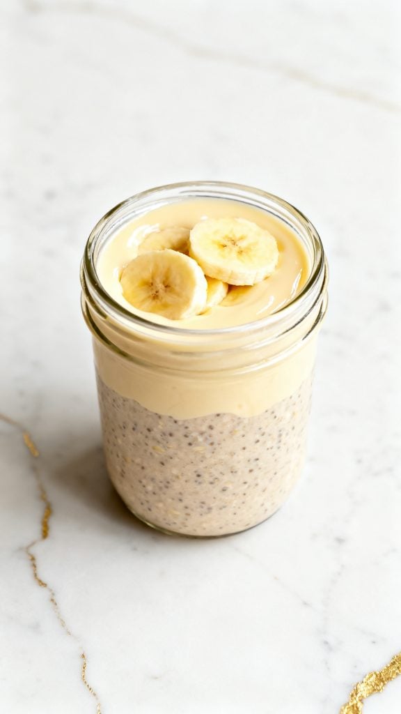 Banana Cream Pie Protein Overnight Oats