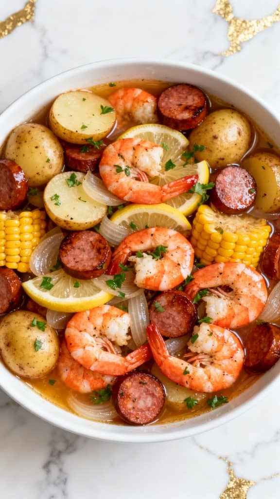 Slow Cooker Shrimp Boil