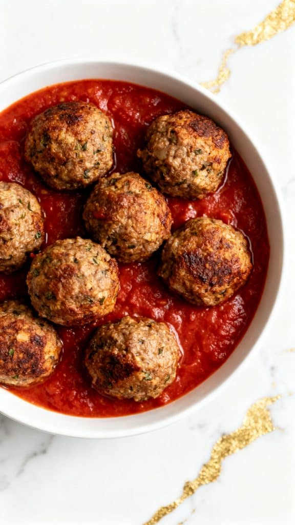Low Carb Air Fryer Meatballs