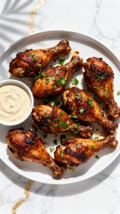 Air Fryer Bone-In Chicken Legs