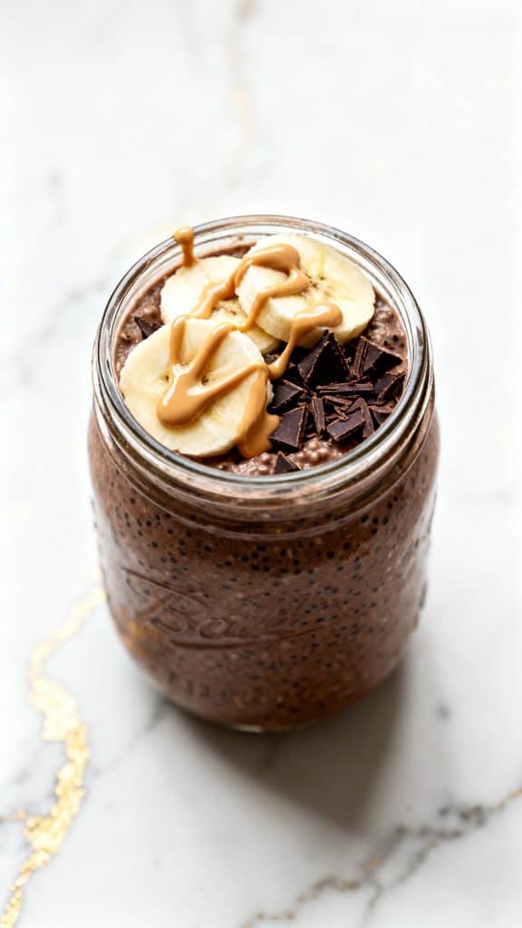 High Protein Chocolate Overnight Oats