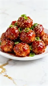 Air Fryer Sweet Chili Chicken Meatballs