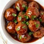Slow Cooker Apple Butter Meatballs