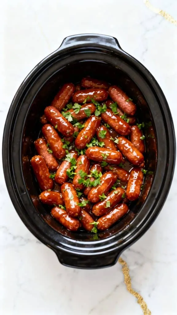 Slow Cooker Apple Butter Little Smokies
