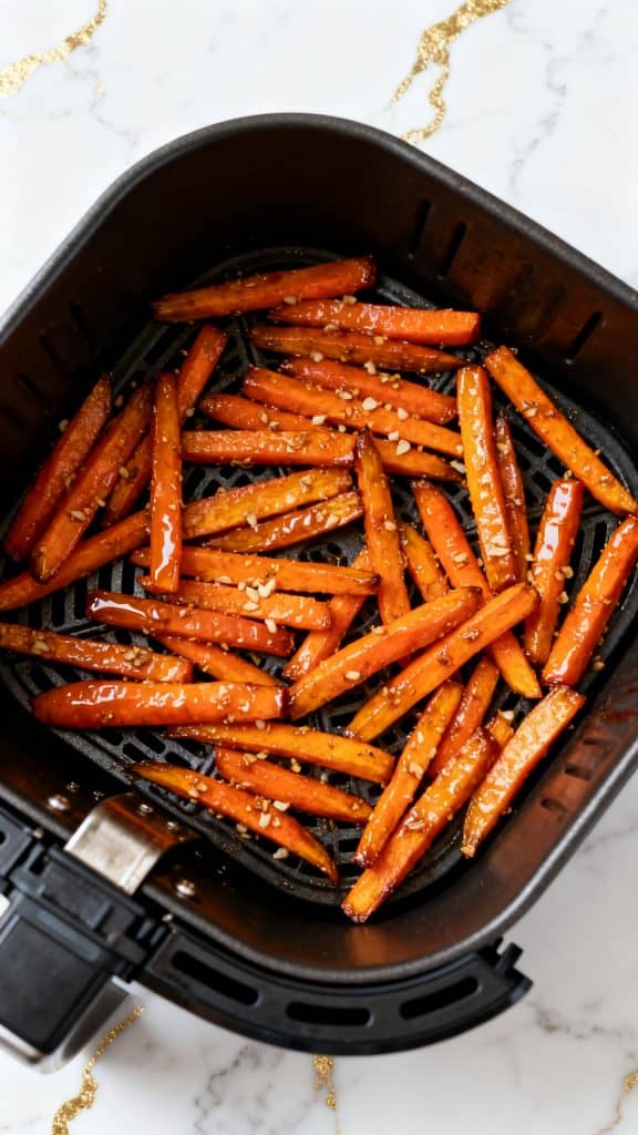 Air Fryer Carrots with Honey Garlic Butter