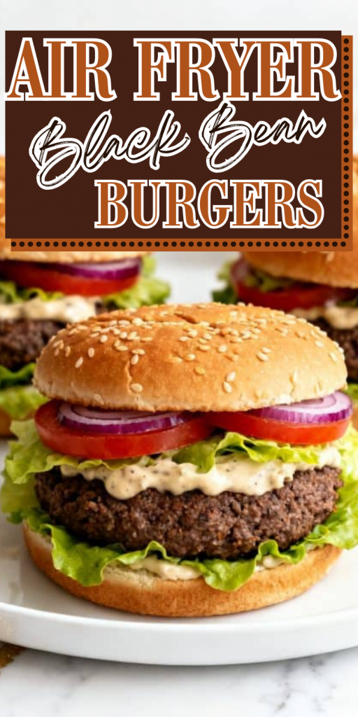 Air Fryer Black Bean Burgers