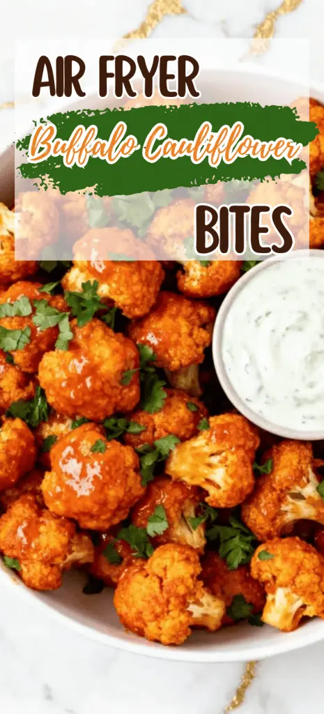 Air Fryer Buffalo Cauliflower Bites
