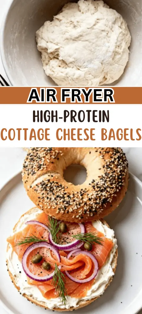 Air Fryer High-Protein Cottage Cheese Bagels