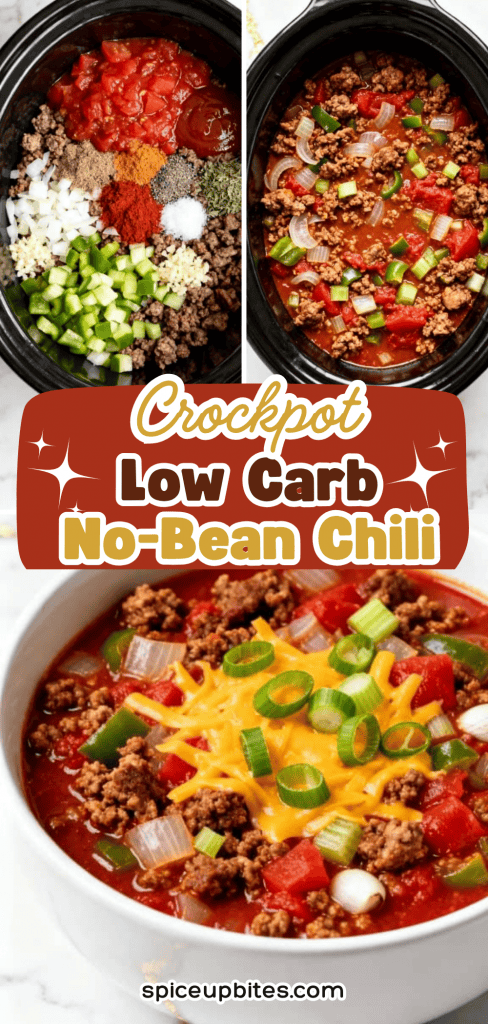Crockpot Low Carb No-Bean Chili