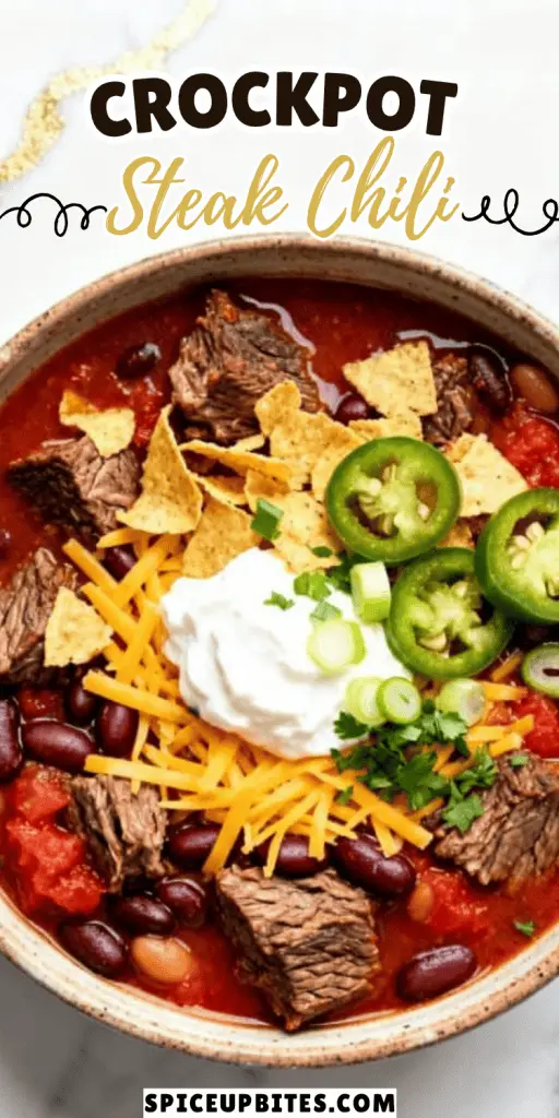 Crockpot Steak Chili