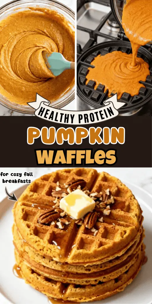 Healthy Protein Pumpkin Waffles