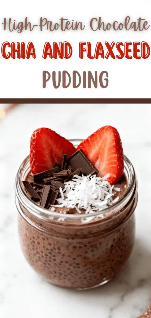 High-Protein Chocolate Chia and Flaxseed Pudding
