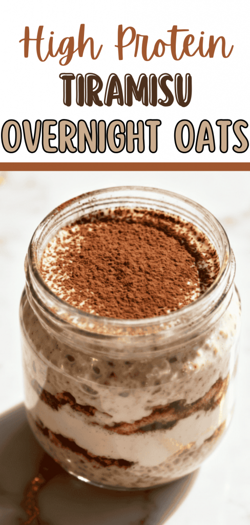High Protein Tiramisu Overnight Oats