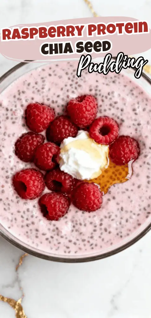 Raspberry Protein Chia Seed Pudding