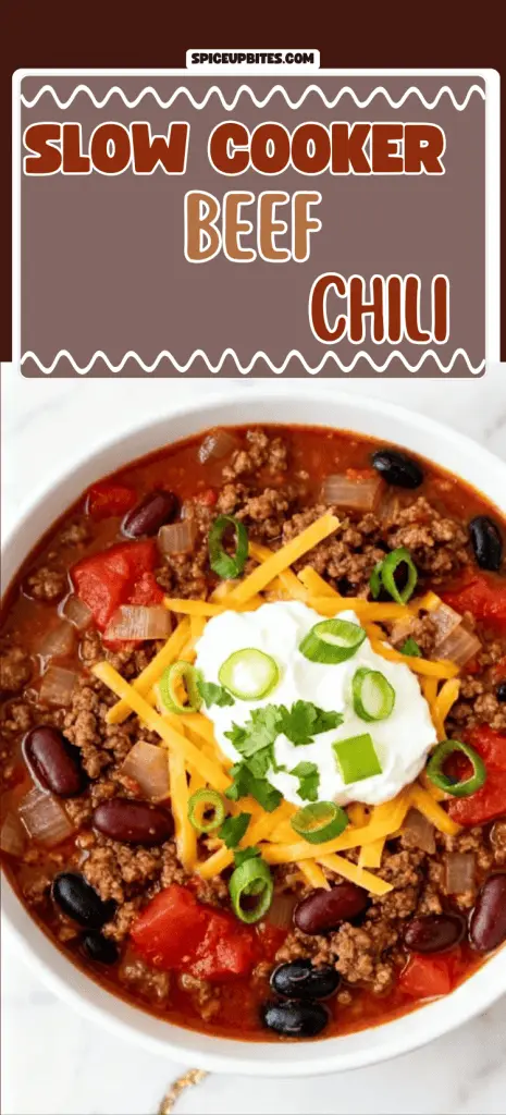 Slow Cooker Beef Chili