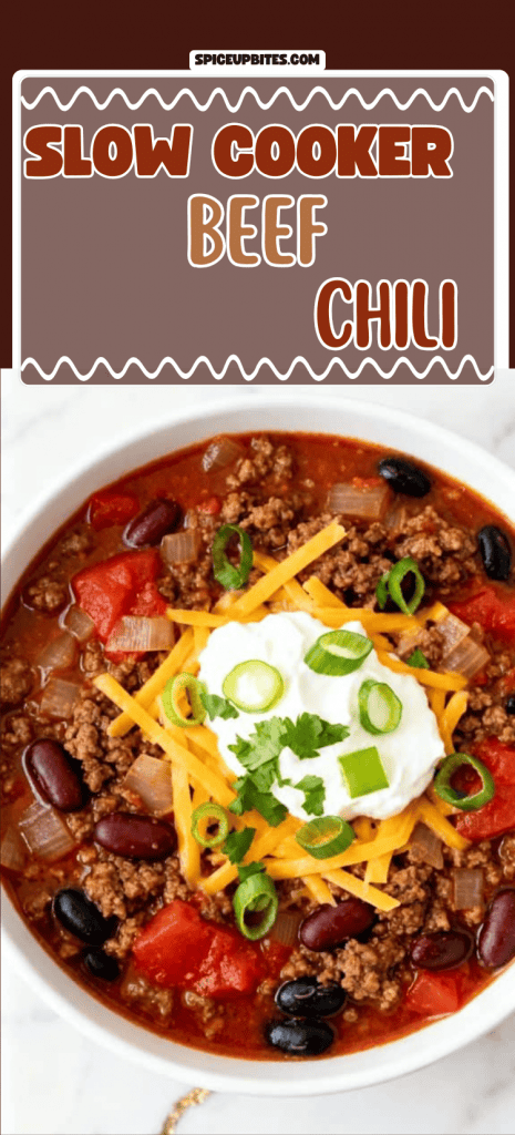 Slow Cooker Beef Chili