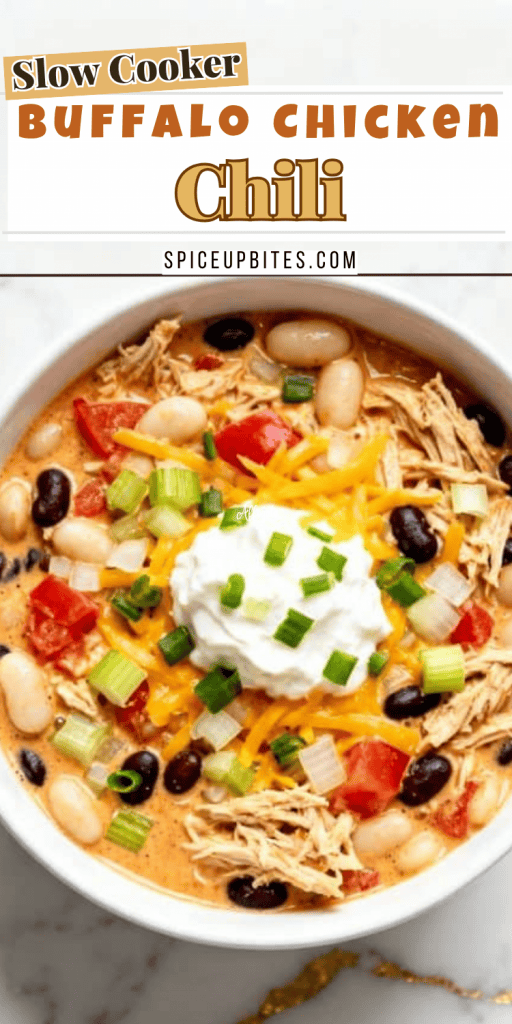 Slow Cooker Buffalo Chicken Chili