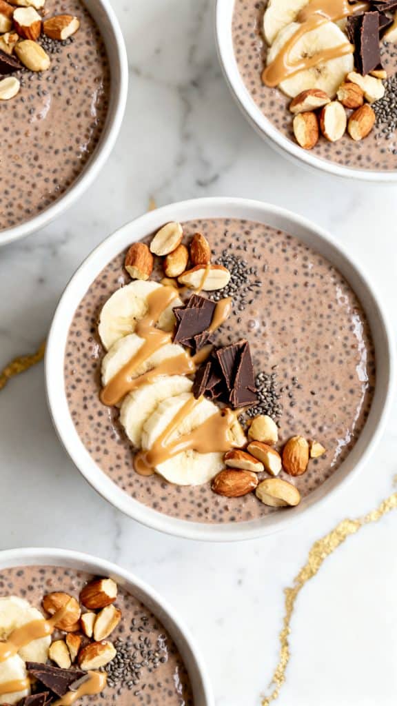 Peanut Butter Chocolate Chia Pudding