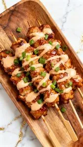 Air Fryer Bang Bang Chicken Skewers