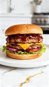 Air Fryer BBQ Turkey Burger