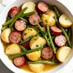 Crockpot Kielbasa Potatoes and Green Beans