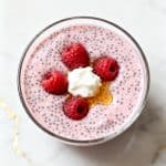 Raspberry Protein Chia Seed Pudding