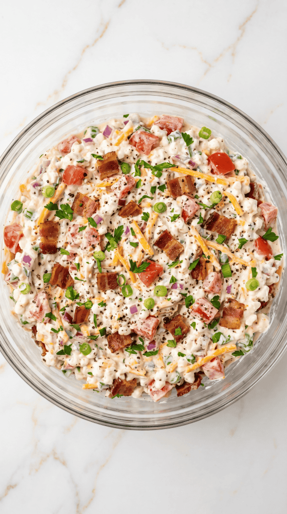Texas-Style Loaded Cottage Cheese Salad
