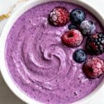 High Protein Ninja Creami Berry Smoothie Bowl