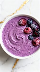 High Protein Ninja Creami Berry Smoothie Bowl