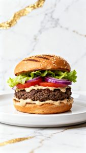 Air Fryer Black Bean Burgers