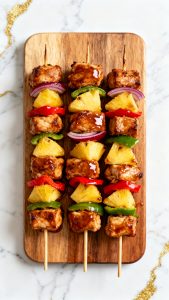 Air Fryer Pineapple Chicken Kabobs