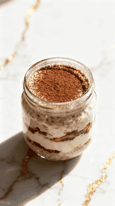 High Protein Tiramisu Overnight Oats