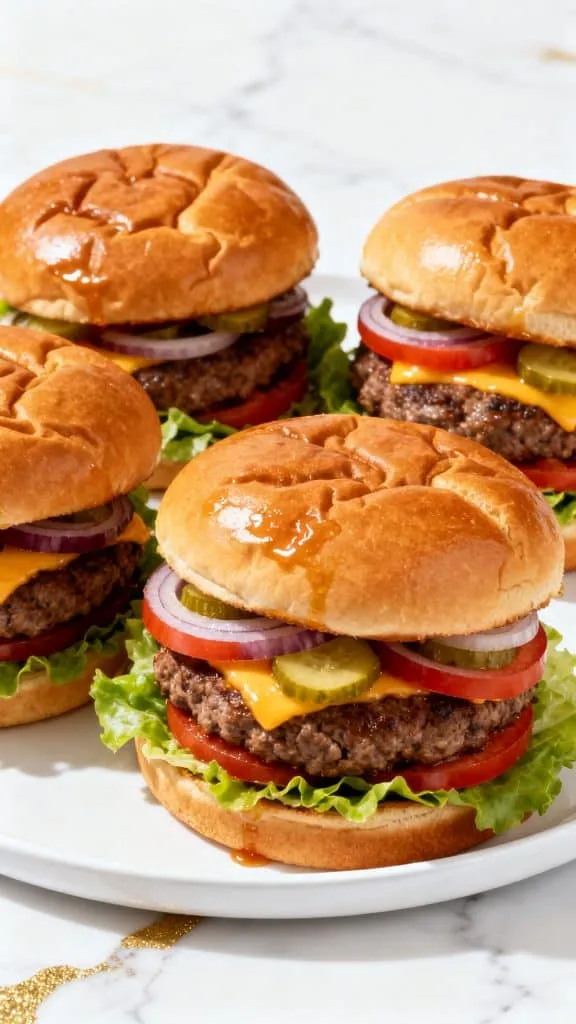 Air Fryer Cheeseburgers