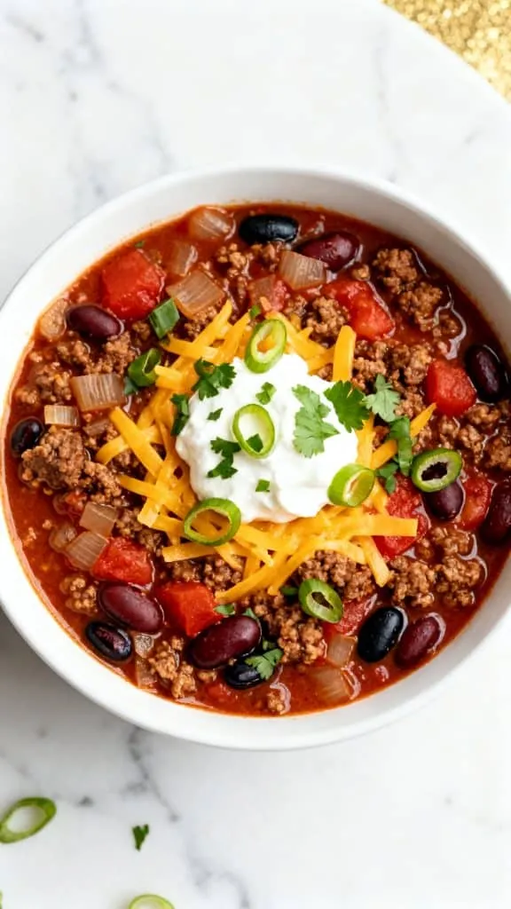 Slow Cooker Beef Chili