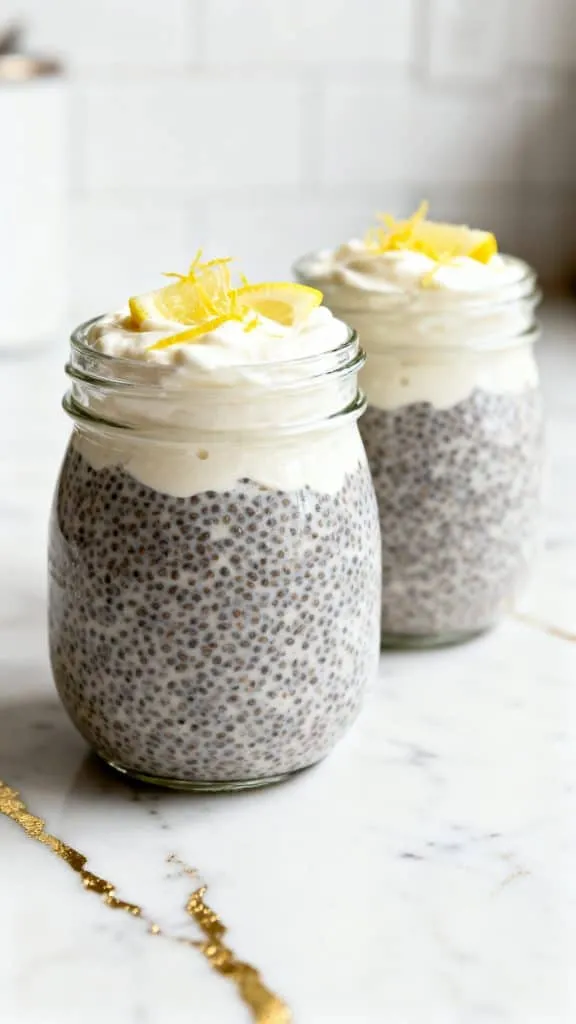 Protein Lemon Chia Pudding