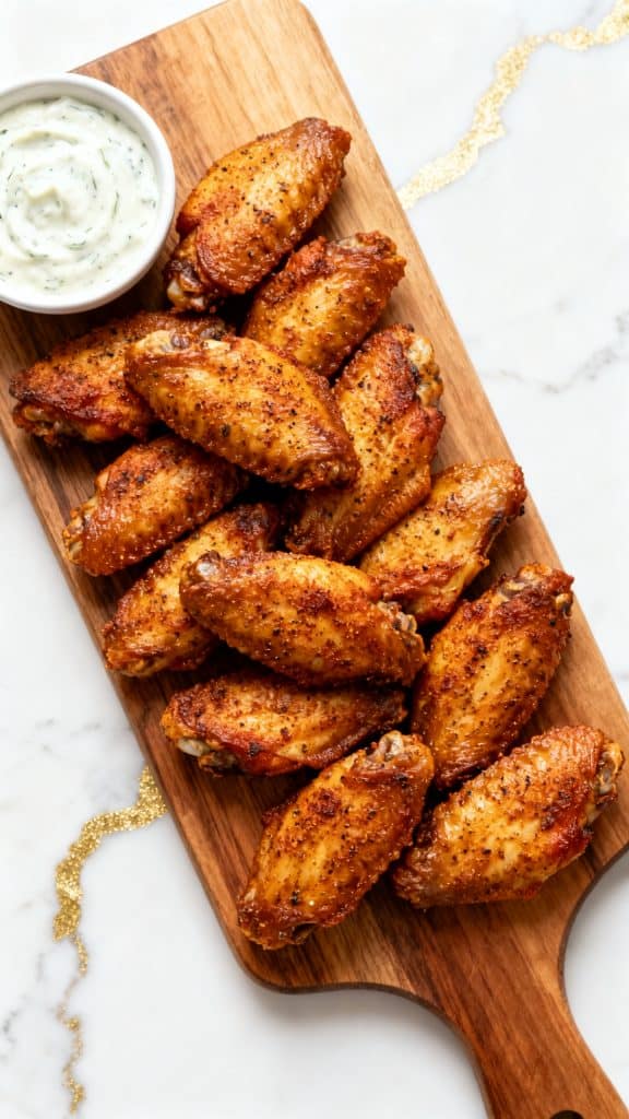 Dry Rub Air Fryer Chicken Wings