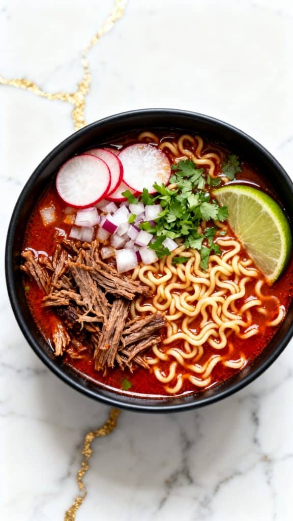 Slow Cooker Birria Ramen